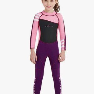 Girls Dark Lightning Wetsuit Full Thermal Suit, For Scuba Diving, Surfing